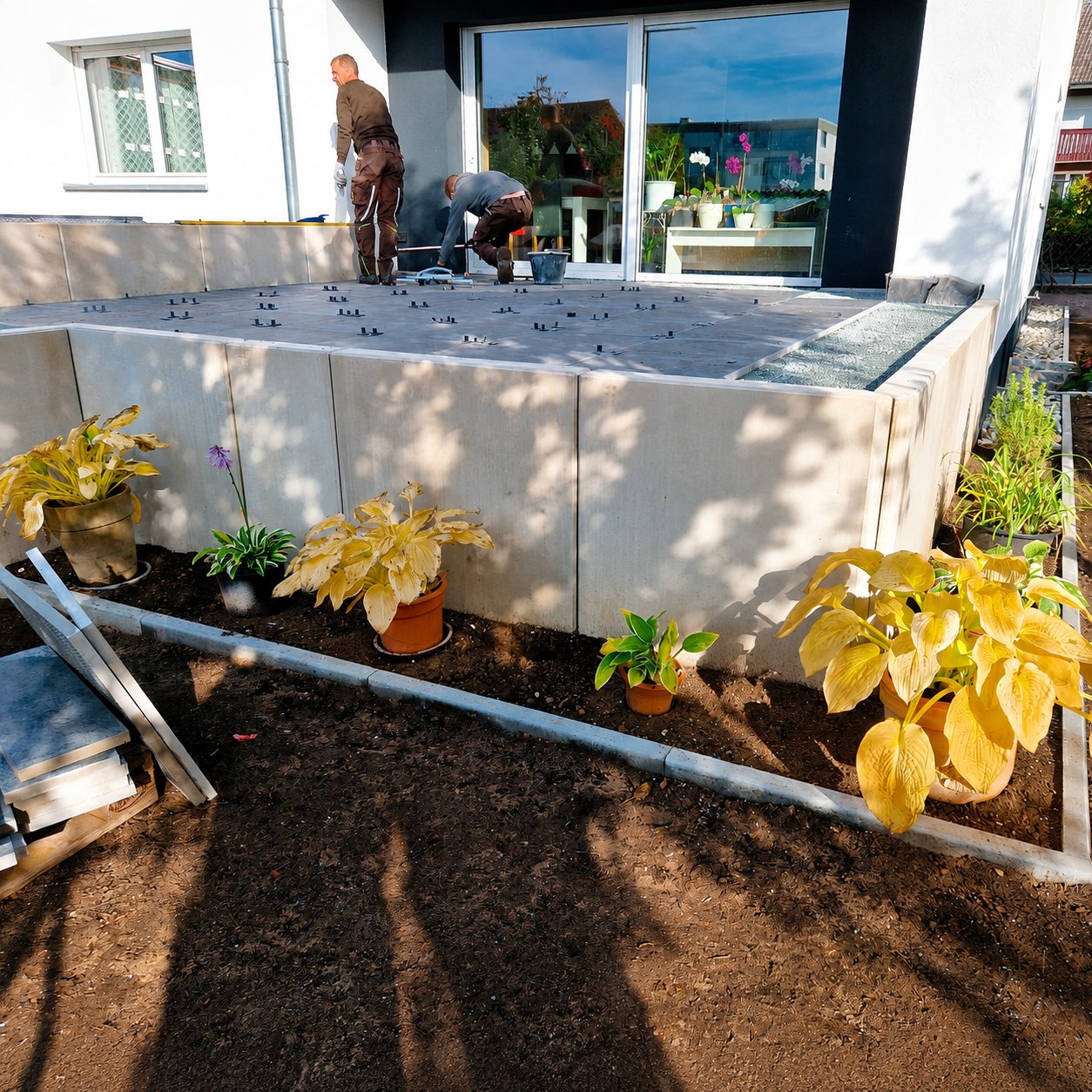 Fertige Terrasse